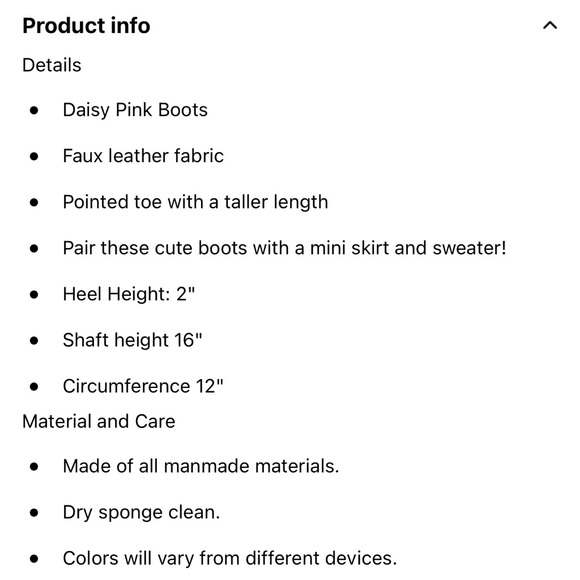 NWT * Pink Lily Pink Daisy Cowboy Boots Size 7 - Picture 5 of 6